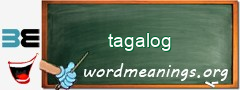 WordMeaning blackboard for tagalog